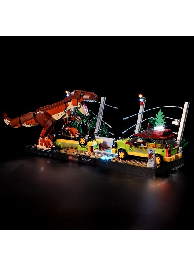 BRIKSMAX Light for Lego T. rex-Breakout 76956 - Led Lighting Kit Compatible with Lego 76956 - Not Include The Lego Set