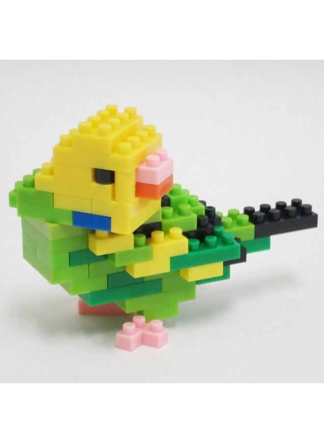 nanoblock - Birds - Budgie Green Opaline, Collection Series Building Kit