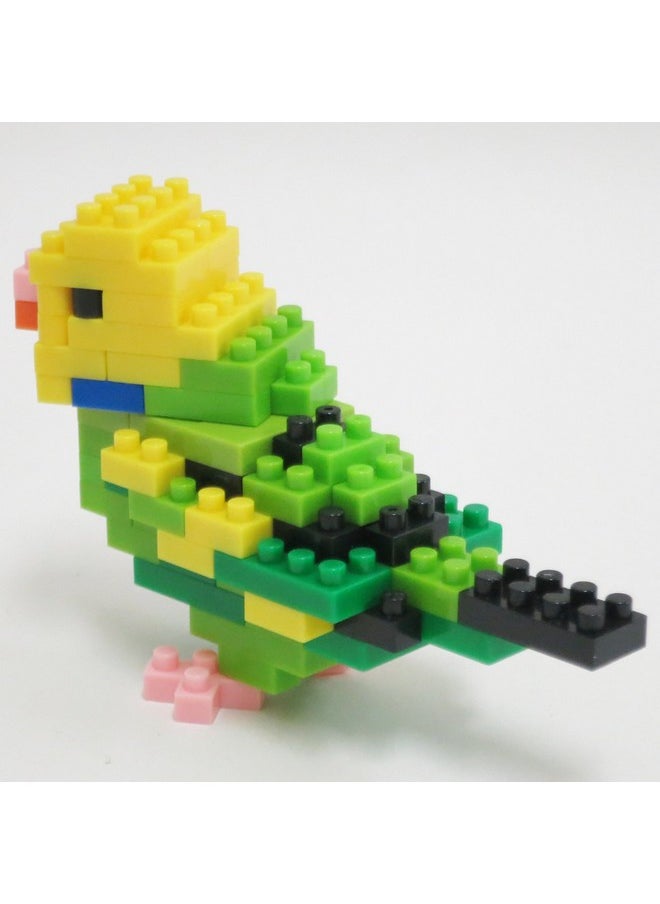nanoblock - Birds - Budgie Green Opaline, Collection Series Building Kit
