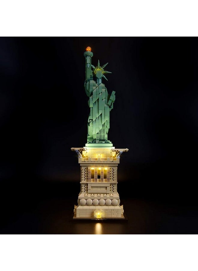 BRIKSMAX Led Lighting Kit for Architecture Statue of Liberty- Compatible with Lego 21042 Building Blocks Model- Not Include The Lego Set