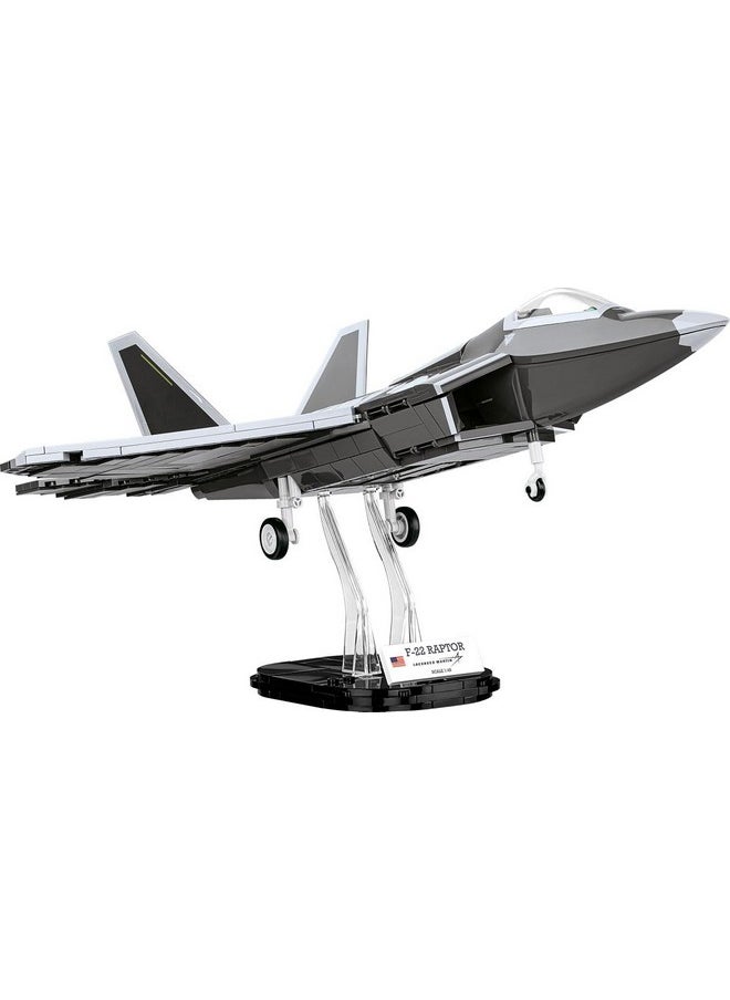 COBI Armed Forces Lockheed F-22 Raptor, Black & White