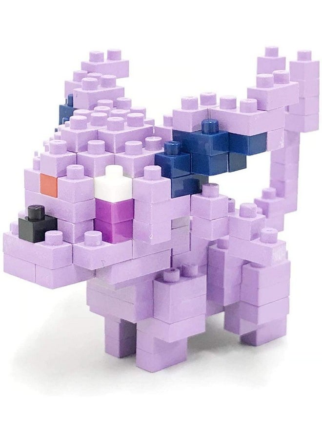 Nanoblocks - 2 Set Bundle - Espeon and Umbreon (Eifie and Blacky in Japan) - Adjustable Pokemon Characters (Japan Import)