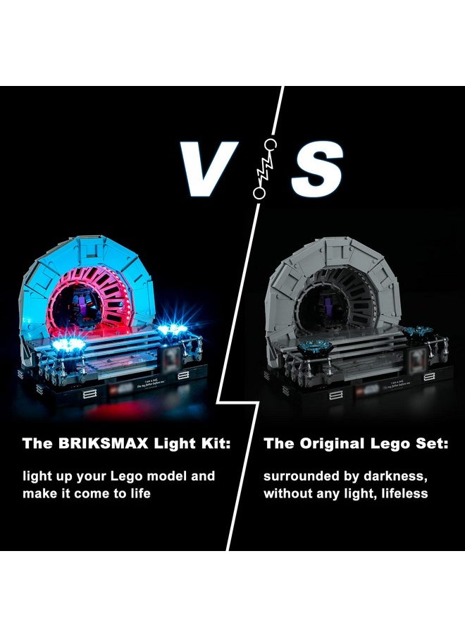 BRIKSMAX Led Lighting Kit for LEGO-75352 Emperor's Throne Room Diorama - Compatible with Lego Star Wars Building Blocks Model- Not Include Lego Set