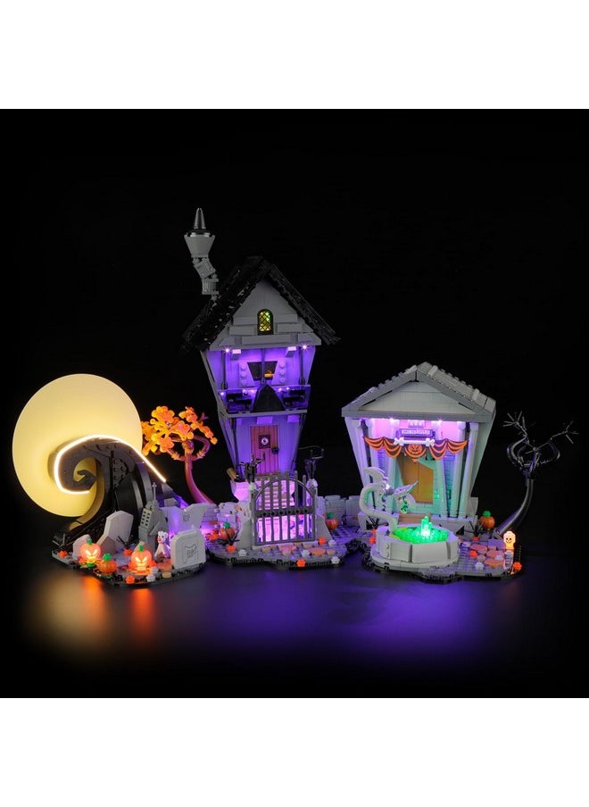 BRIKSMAX 2.0 Light Kit for Lego Disney Tim Burton's The Nightmare Before Christmas -Innovative Led Lighting Compatible with Lego Ideas 21351 - Not Included Lego Set