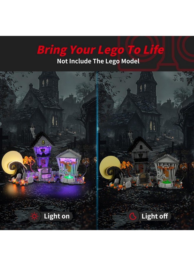 BRIKSMAX 2.0 Light Kit for Lego Disney Tim Burton's The Nightmare Before Christmas -Innovative Led Lighting Compatible with Lego Ideas 21351 - Not Included Lego Set