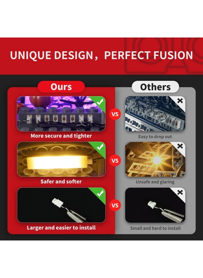 BRIKSMAX 2.0 Light Kit for Lego Disney Tim Burton's The Nightmare Before Christmas -Innovative Led Lighting Compatible with Lego Ideas 21351 - Not Included Lego Set