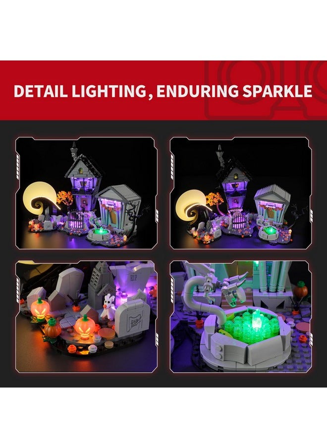 BRIKSMAX 2.0 Light Kit for Lego Disney Tim Burton's The Nightmare Before Christmas -Innovative Led Lighting Compatible with Lego Ideas 21351 - Not Included Lego Set