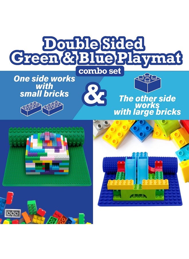 SCS Direct Brick Building Blocks Silicone Playmat - 16