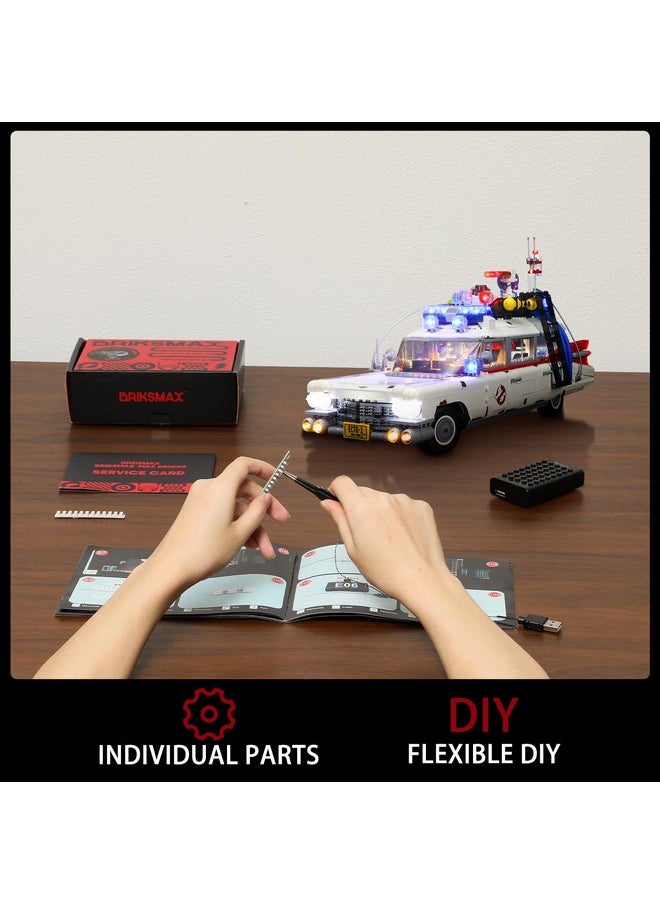 BRIKSMAX Led Lighting Kit for Ghostbusters ECTO-1 - Compatible with Lego 10274 Building Blocks Model- Not Include The Lego Set