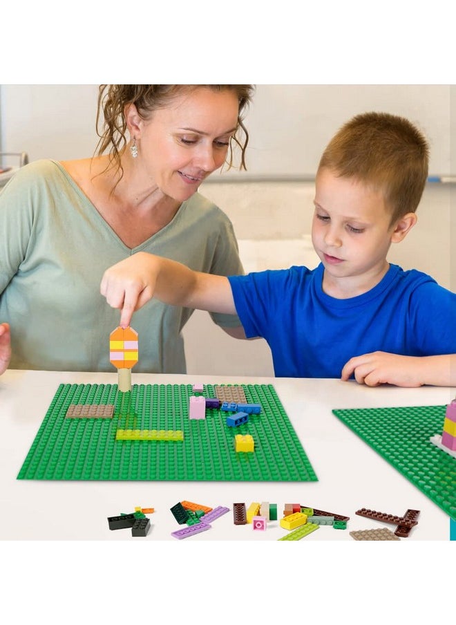 Lekebaby Classic Baseplates Building Base Plates for Building Bricks 100% Compatible with Major Brands-Baseplates 10