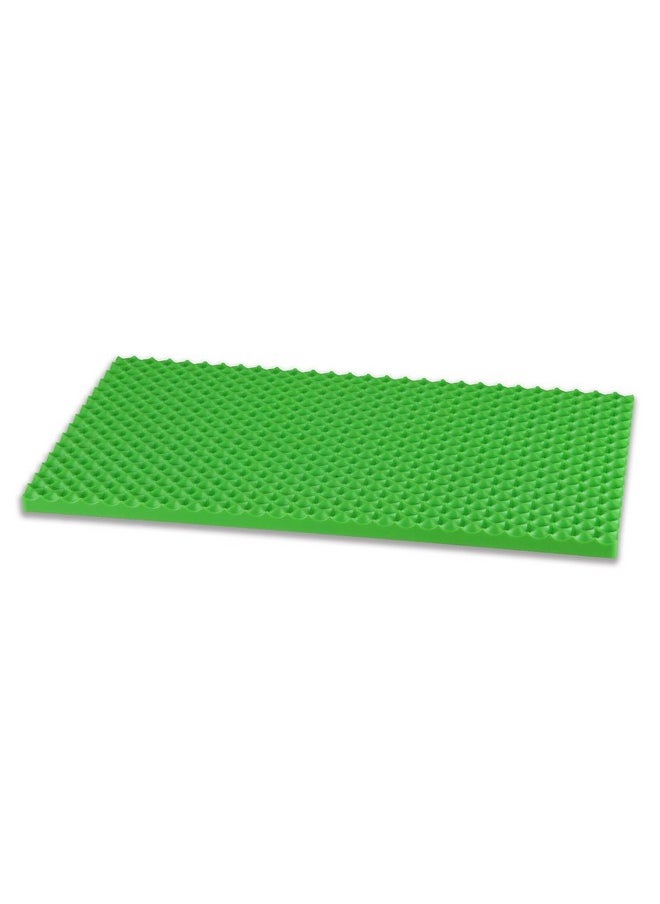 POPULAR PLAYTHINGS Playstix Base Board, Construction Toy Building Block Base,Green,13.5 H x 0.5 L x 7.5 W,90030