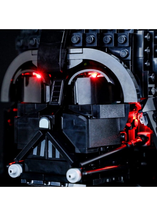 BRIKSMAX Led Lighting Kit for Darth Vader Helmet - Compatible with Lego 75304 Building Blocks Model- Not Include The Lego Set