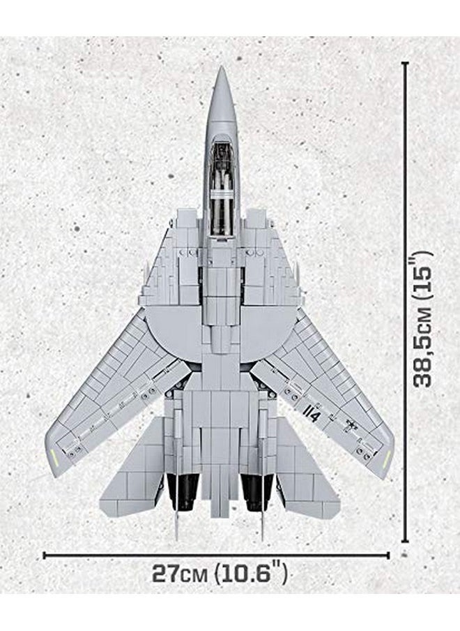 COBI Top Gun F-14A Tomcat Fighter Plane - 1:48 Scale 754 Piece Building Set with Maverick and Goose Figures