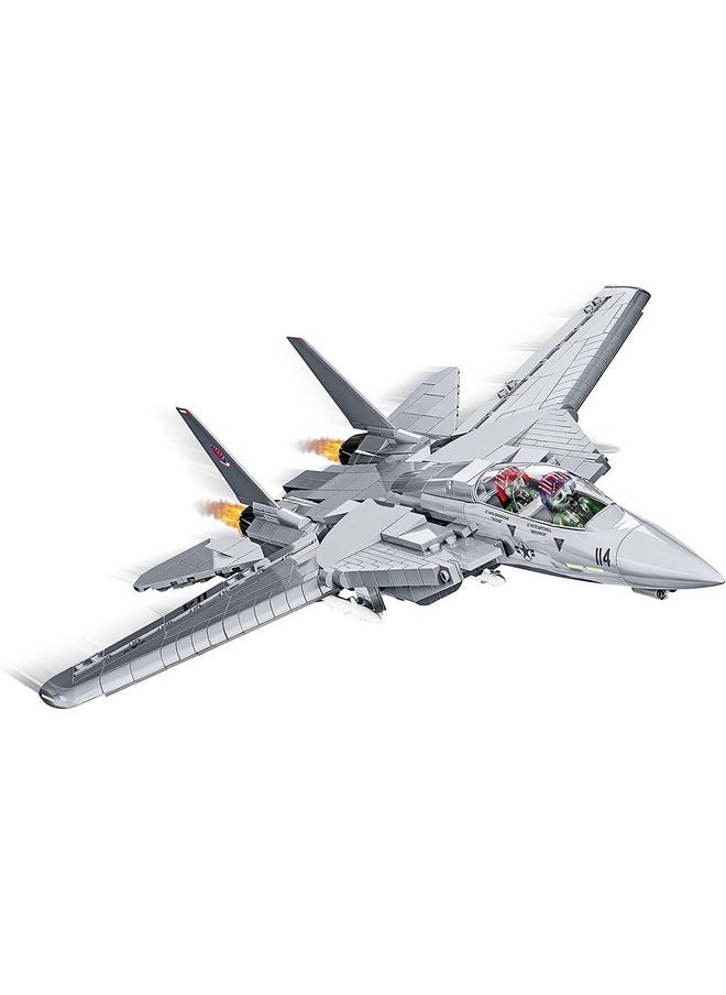 COBI Top Gun F-14A Tomcat Fighter Plane - 1:48 Scale 754 Piece Building Set with Maverick and Goose Figures