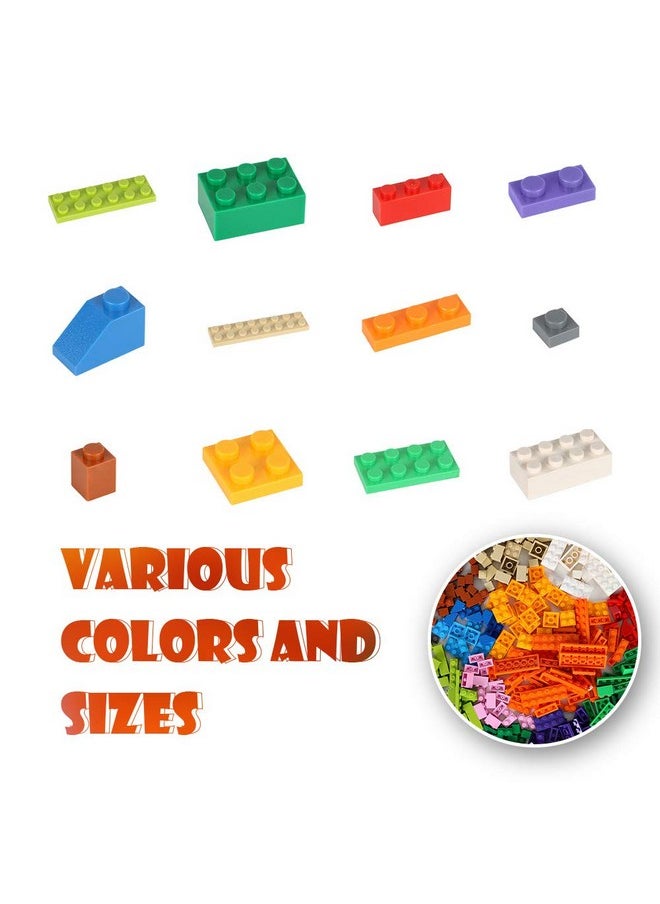 Lekebaby Classic 1500 Pieces Building Bricks Kit Basic Brick Set Classic Colors for Kids Creative Play, Compatible with All Major Brands, Gifts Educational Toy for Boys Girls 6 Years Old and Up