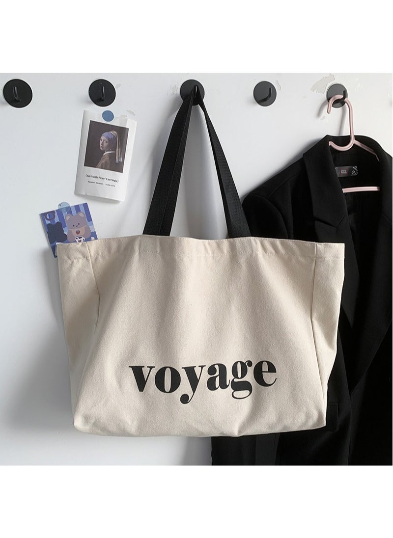Women's Shoulder Tote Bag Canvas Handbag For Women Large Capacity Bucket Bag Fashionable Travel Messenger Shoulder Bag for Ladies Girls College Students