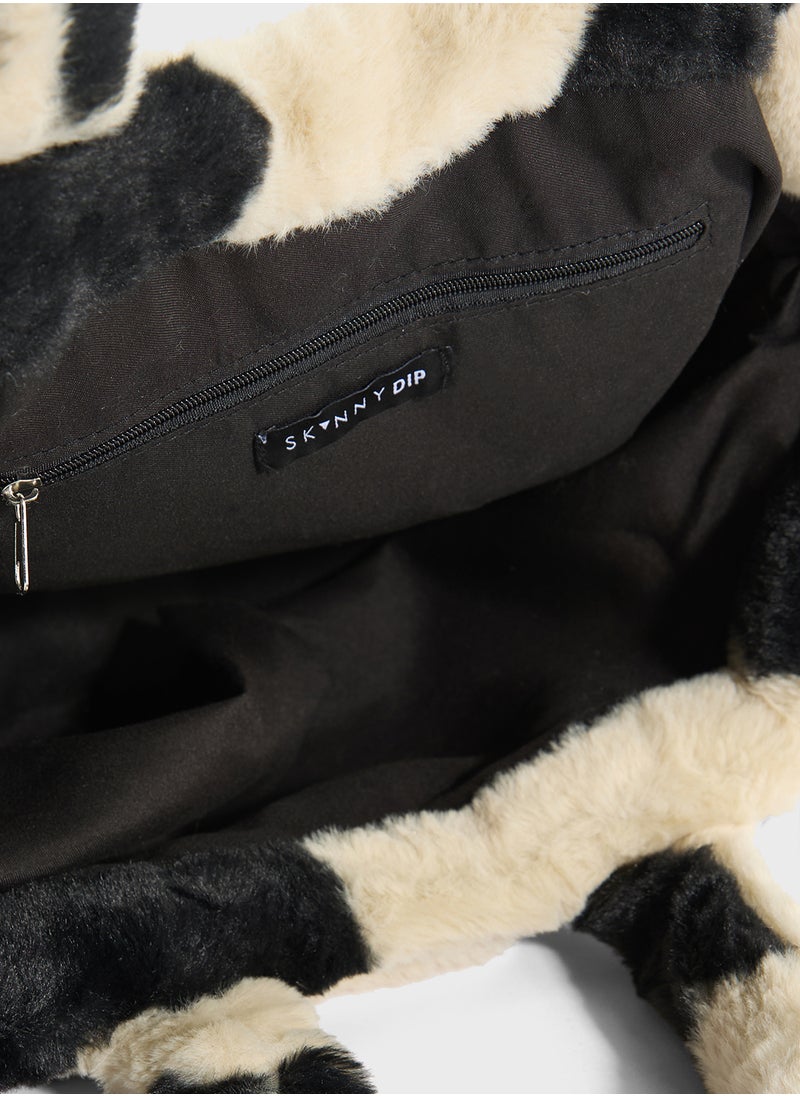 Ella Heart Fluffy Tote
