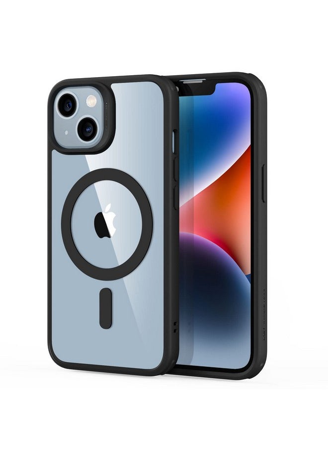 ESR for iPhone 13/14 Cover, Compatible with MagSafe, Scratch-Resistant, Thin and Slim, Classic Shockproof Military-Grade Protection, TPU, Magnetic Back Case, Clear Black