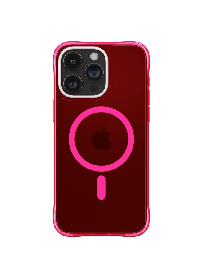 CYRILL Spigen Ultrasheer Mag Compatible With iPhone 15 Pro (2023) Back Cover [Tpu,Pc|Hot Pink]