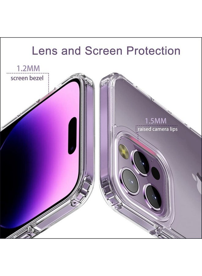 KAPAVER Polycarbonate For Iphone 14 Pro Matte Clear Case[Anti-Fingerprints ][Anti-Scratch] Frosted Translucent Shockproof Slim Cover 6.1 Inches (Matte Clear)