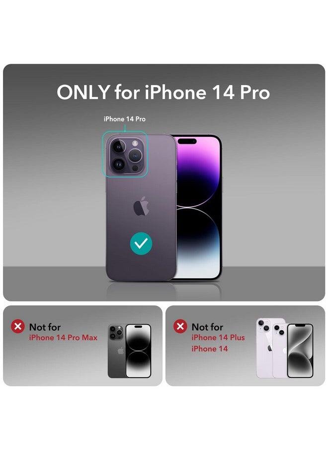 ESR for iPhone 14 Pro Case, Compatible with MagSafe, Scratch-Resistant, Thin and Slim, Classic Shockproof Military-Grade Protection, TPU, Magnetic Back Cover, Clear Purple