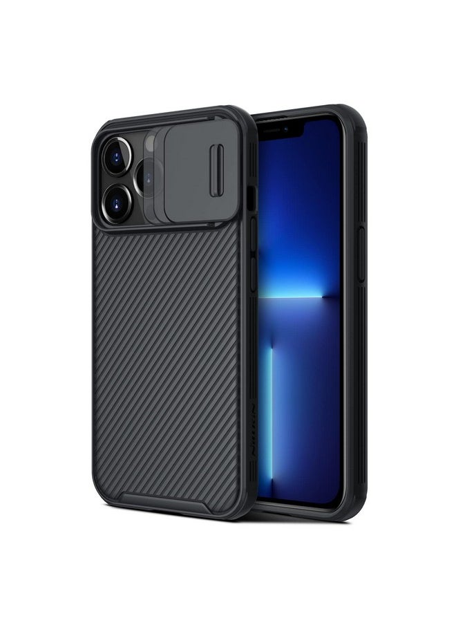 Nillkin CamShield Pro TPU Frame & PC Back Cover with Camera Lens Protection, Slide Camera Cover Compatible for iPhone 13 Pro Case - Black