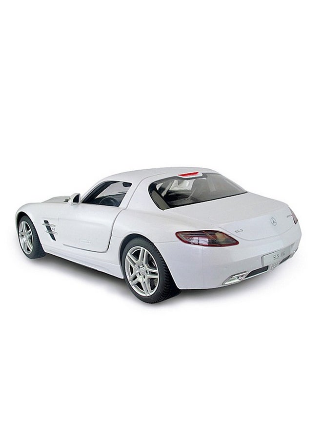 RASTAR Benz Remote Control Car |1:14 RC Mercedes Benz SLS AMG Model Car Toy Car for Kids, Open Doors by Manual - White 2.4GHz
