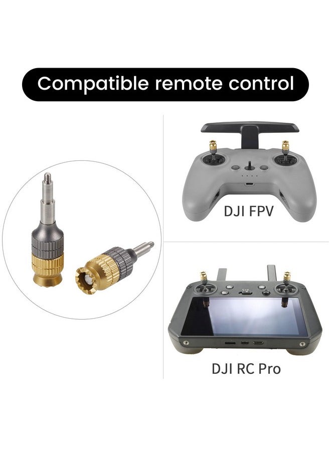 BEHORSE Extension Joysticks Replacement Aluminum Telescopic for DJI RC Pro/DJI FPV/Avata/Avata 2 Remote Controller 2/Controller 3 Accessories