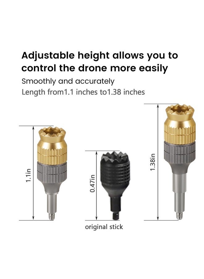 BEHORSE Extension Joysticks Replacement Aluminum Telescopic for DJI RC Pro/DJI FPV/Avata/Avata 2 Remote Controller 2/Controller 3 Accessories