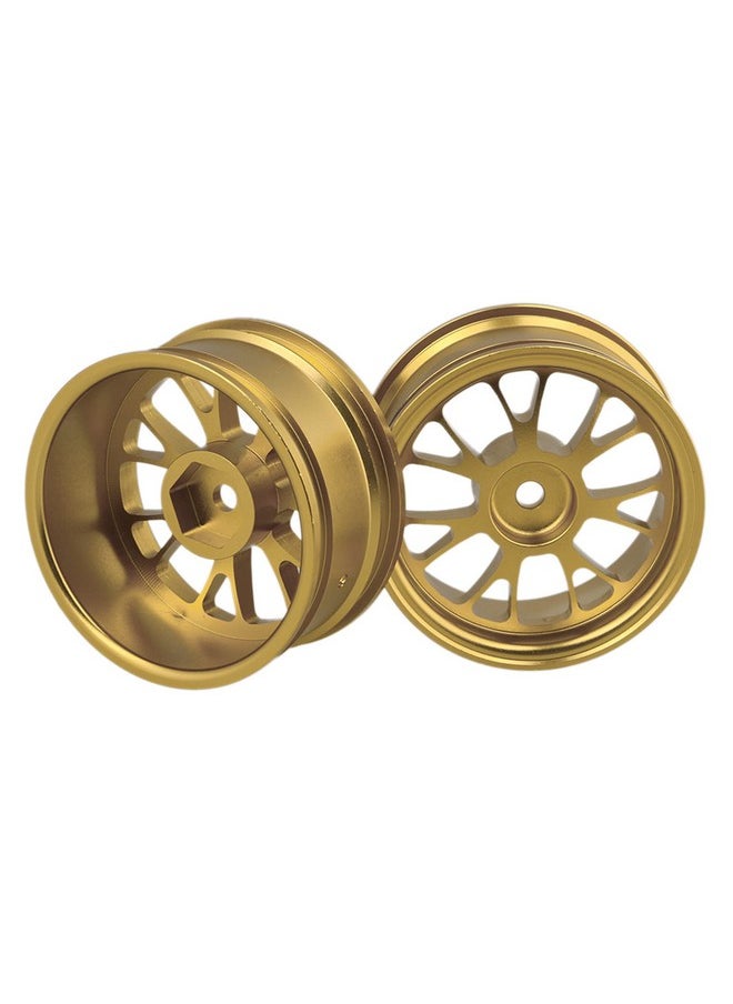 Mxfans 4PCS RC Golden Al. Upgrade 50008Y Y-Shape Wheel Rim RC1:10 On-Road Car & Drift Car