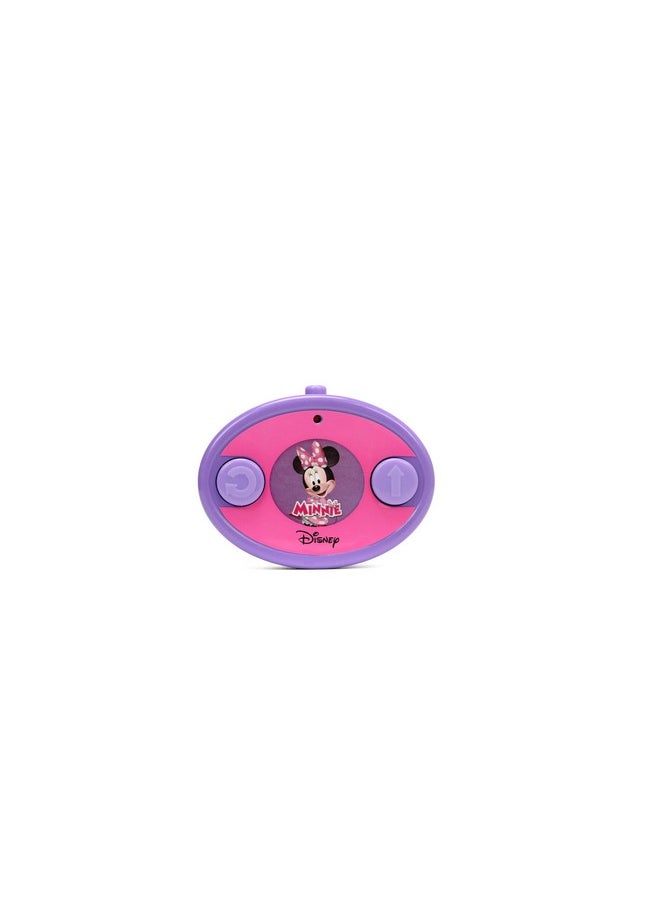 Disney Junior Minnie Mouse Roadster RC Car with Polka Dots, 27 MHz, Pink with White Polka Dots, Standard (97161)