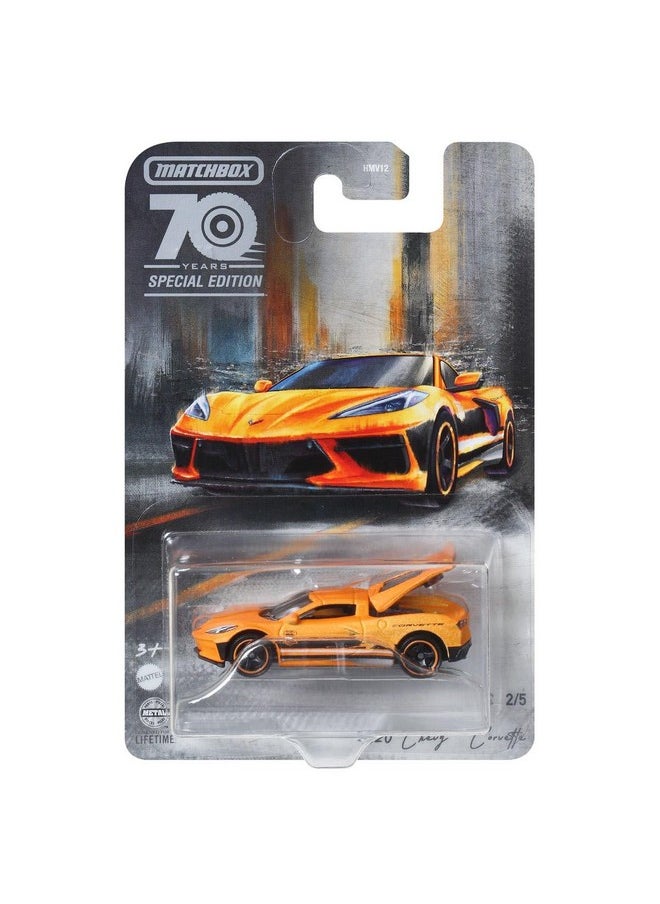 Matchbox 2023 70th Anniversary Special Edition Moving Parts Complete Set of 5 Diecast Vehicles from HMV12-956A Release
