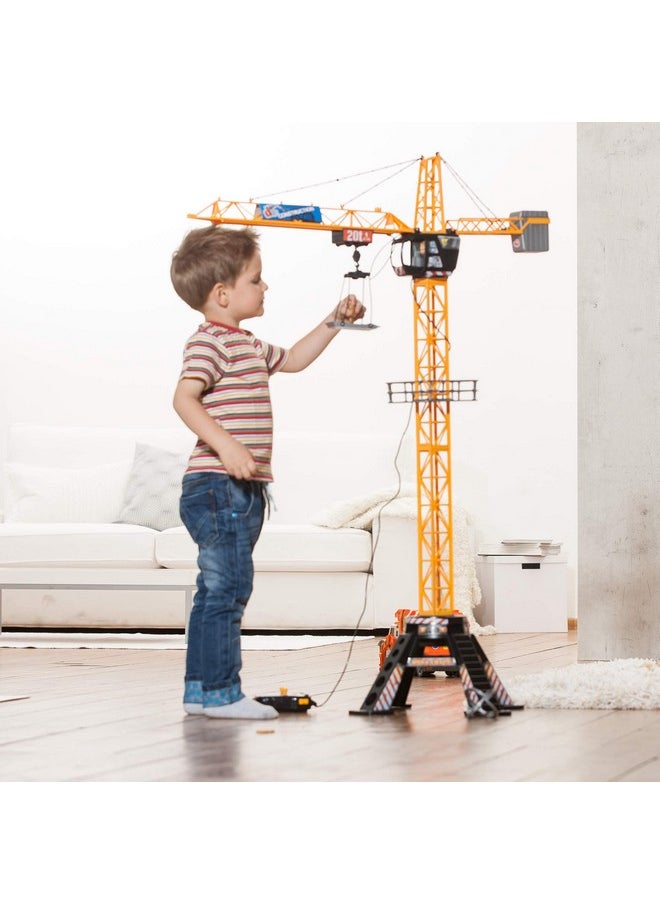 DICKIE TOYS Mighty Construction Crane with Remote Control, 48