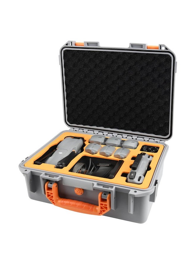 YETEETH Hard Case for DJI Air 3S Air 3, Waterproof Pressure Resistant Carrying Case for DJI Air 3S Air 3 Accessories - Fits Latest DJI RC 2/RC-N2/RC-N3 (Grey)