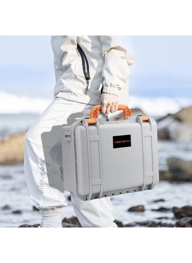 YETEETH Hard Case for DJI Air 3S Air 3, Waterproof Pressure Resistant Carrying Case for DJI Air 3S Air 3 Accessories - Fits Latest DJI RC 2/RC-N2/RC-N3 (Grey)