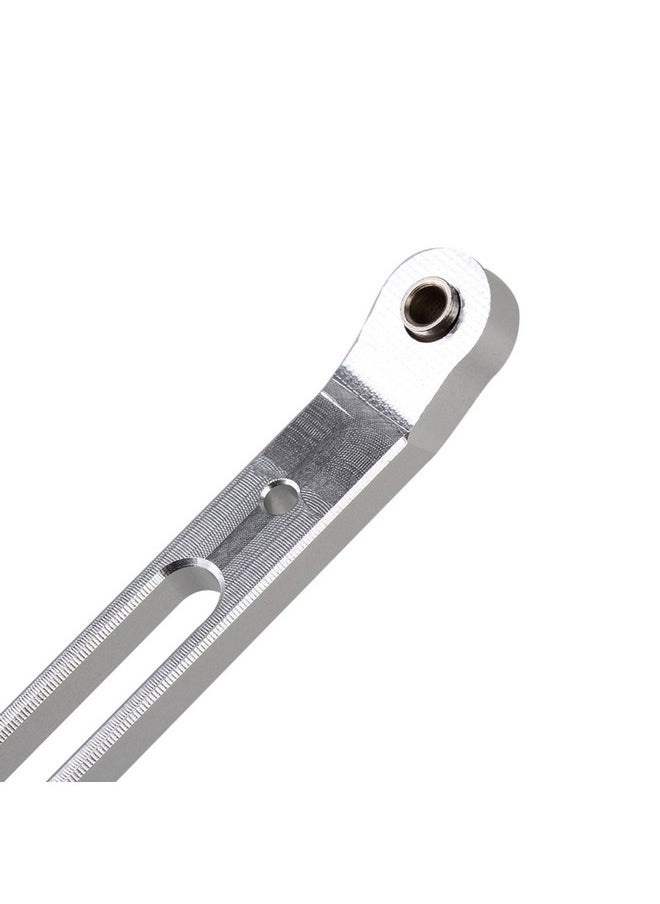 Mxfans 2pcs Silver Al. Upgrade Rear Upper & Lower Chassis Linkage Link AX31007 Replacement for AXIAL RC1:10