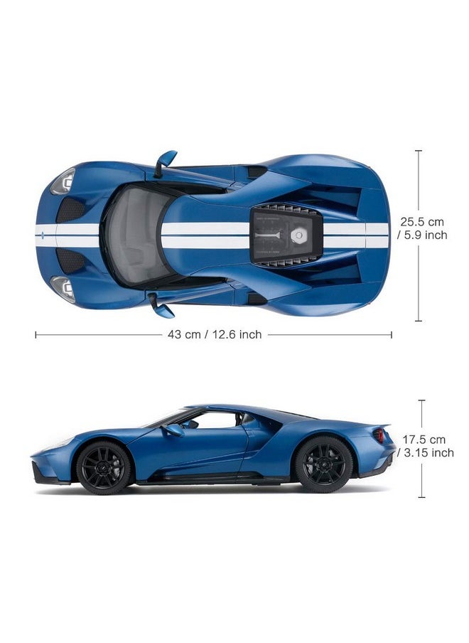 RASTAR RC Car | 1/14 Ford GT Remote Control RC Race Toy Car for Kids, Open Doors by Manual, Blue (2.4GHz)