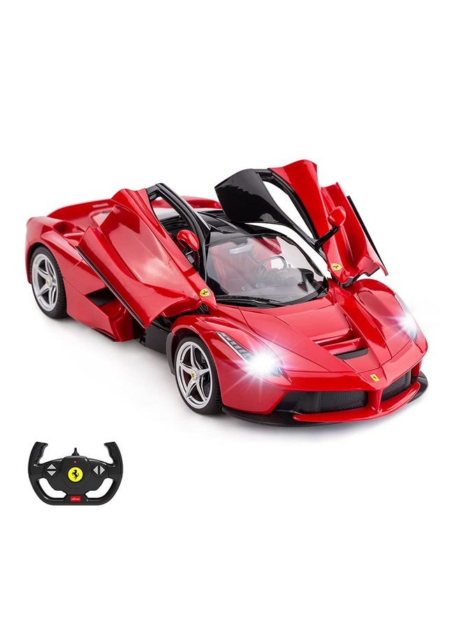 RASTAR RC Car | 1/14 Scale Ferrari LaFerrari Radio Remote Control R/C Toy Car Model Vehicle for Boys Kids, Red