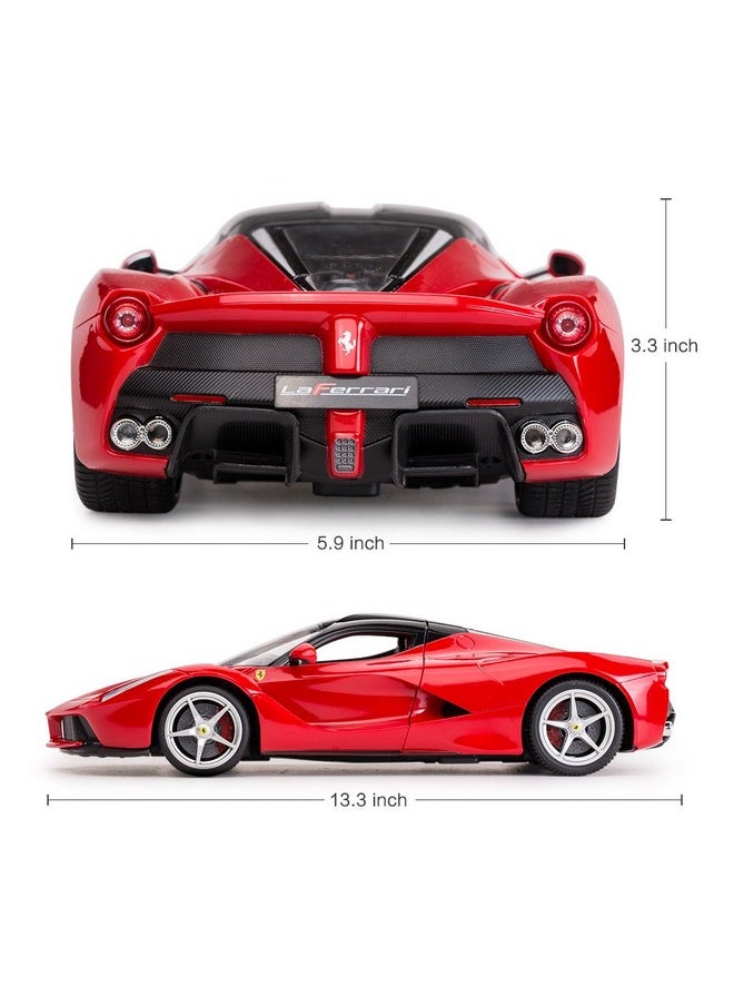 RASTAR RC Car | 1/14 Scale Ferrari LaFerrari Radio Remote Control R/C Toy Car Model Vehicle for Boys Kids, Red