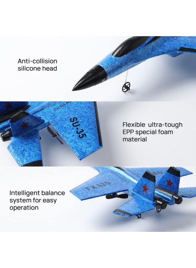 BEHORSE Remote Control Airplane RC Plane 2 Channel Remote Control Airplane Ready to Fly, 2.4GHz Easy to Control RC Glider Plane for Kids