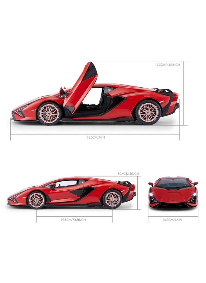 RASTAR RC Car Lamborghini Sián FKP 37 1/14 Remote Control Car, Lamborghini Toy Rc Car for Kids Boys6-12 - RED