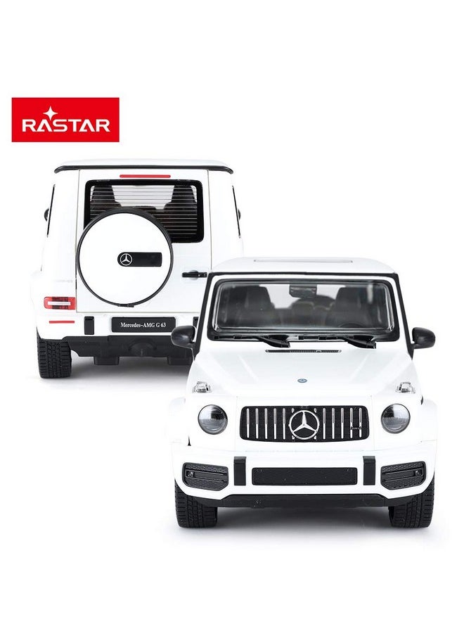 RASTAR Off-Road Remote Control Car, 1:14 Mercedes-AMG G63 R/C Off-Roader Toy Car, Doors Open/Working Lights - White/2.4Ghz
