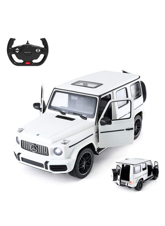 RASTAR Off-Road Remote Control Car, 1:14 Mercedes-AMG G63 R/C Off-Roader Toy Car, Doors Open/Working Lights - White/2.4Ghz