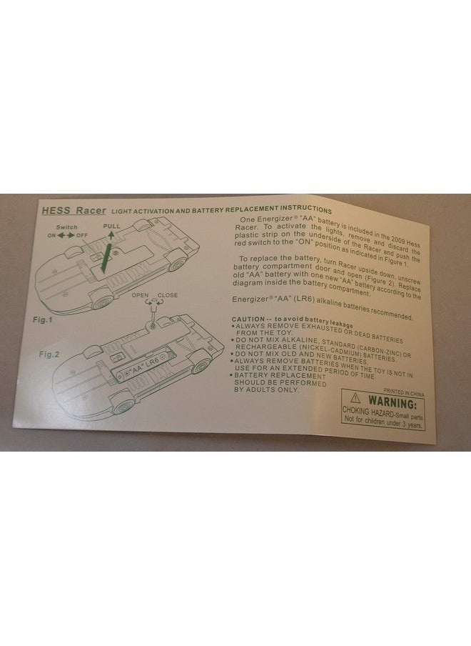 2009 Hess Race Car and Racer