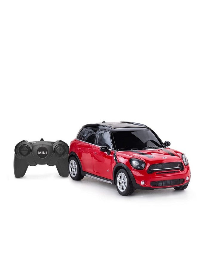 RASTAR BMW 1:24 RC Cars Remote Control Mini Cooper Countryman Model Car Toy Mini Cooper Car for Kids, Red