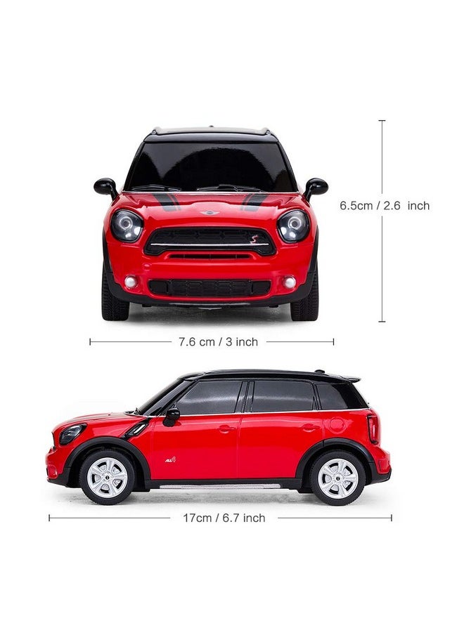 RASTAR BMW 1:24 RC Cars Remote Control Mini Cooper Countryman Model Car Toy Mini Cooper Car for Kids, Red