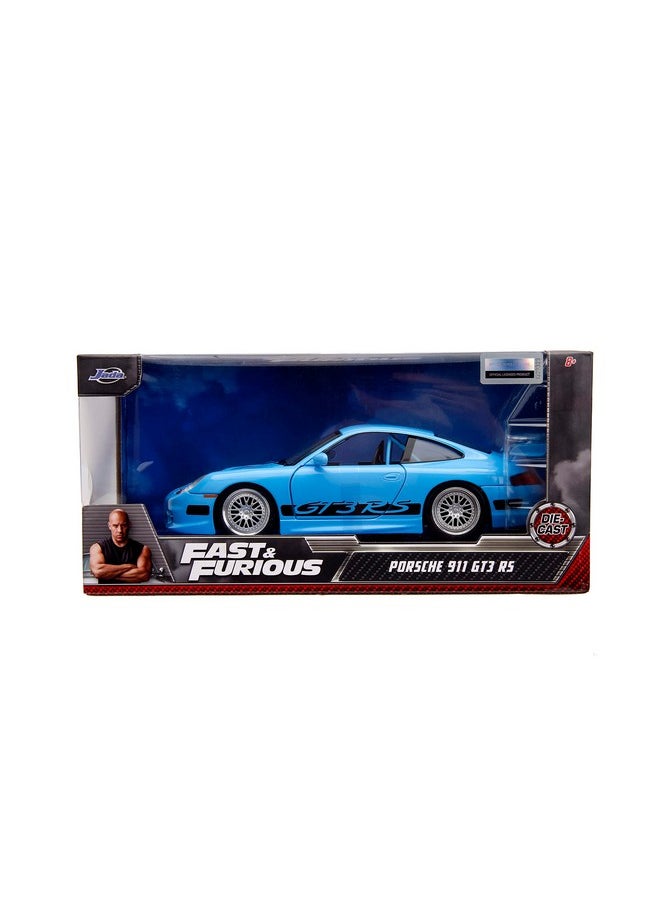 Jada Toys Fast & Furious Brian's Porsche 911 GT3 RS 1:24 Die-cast Car, Toys for Kids and Adults