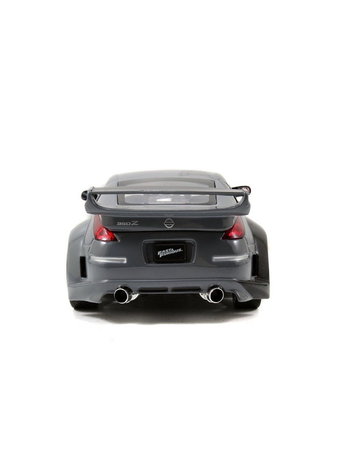 Jada Toys Fast & Furious 1:24 D.K.'s Nissan 350Z Die-cast Car, Toys for Kids and Adults, Grey and Black (97172)