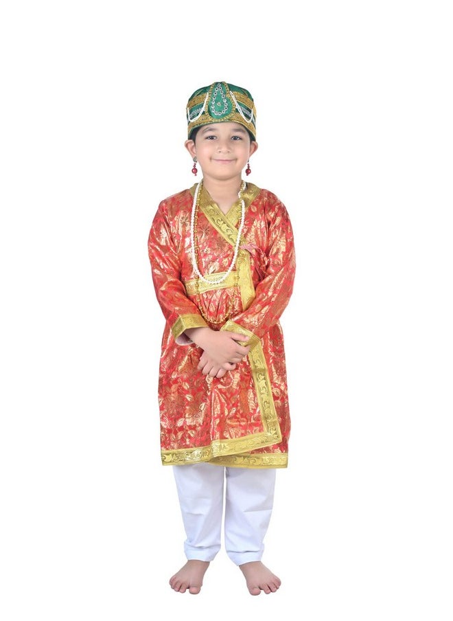 BookMyCostume Birbal Hindu Advisor of Akbar Kids Fancy Dress Costume for Boys & Men 8-10 Years