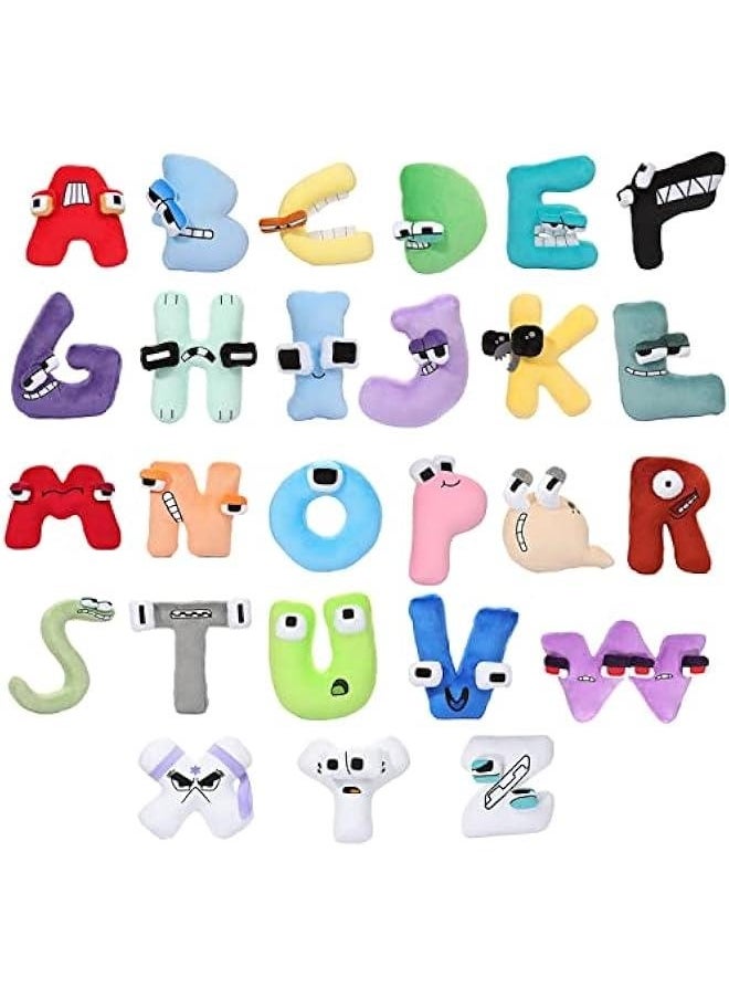 Alphabet Lore Plush Toys Alphabet Lore Plushies Alphabet Lore Stuffed Figure Dolls Funny Plush Toy for Fans Gift (A-Z 26 PCS)